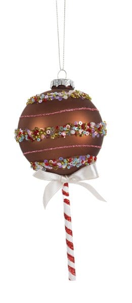 Cake Pop Ornaments - Brown