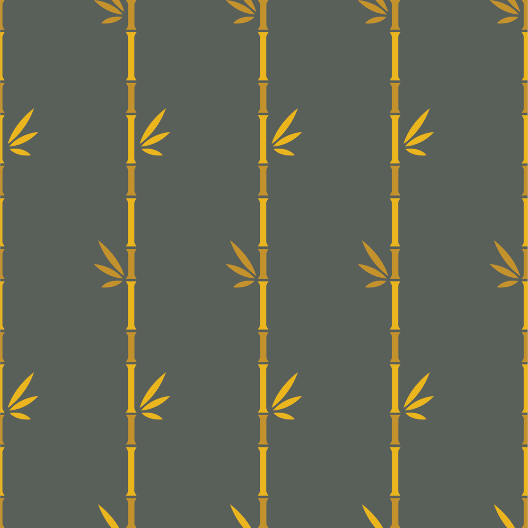 Green and Gold Bamboo Wallpaper