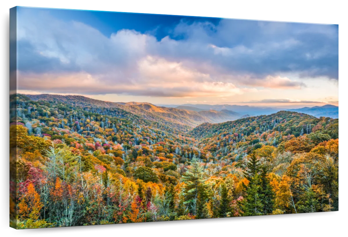 Smoky Mountains At Fall Wall Art
