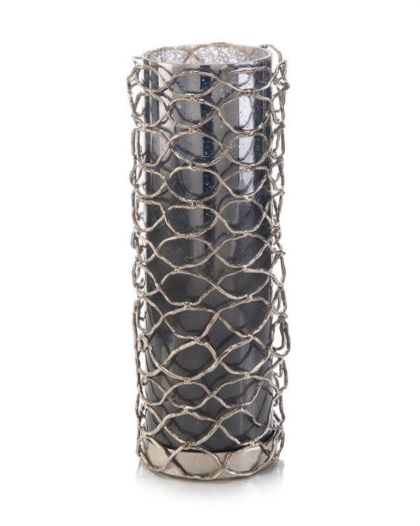 Woven Nickel Candleholder II