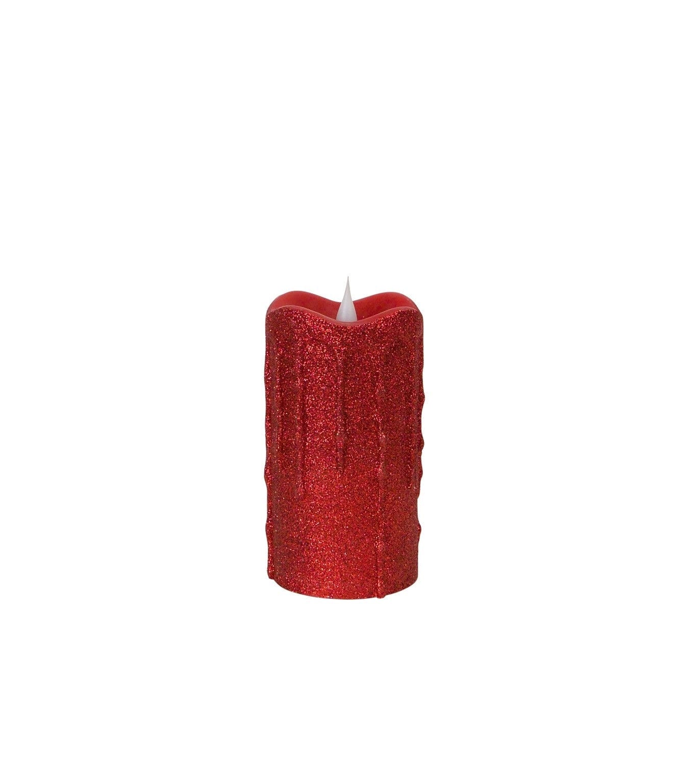 Glittered Dripping candle with moving flame - Final Sale