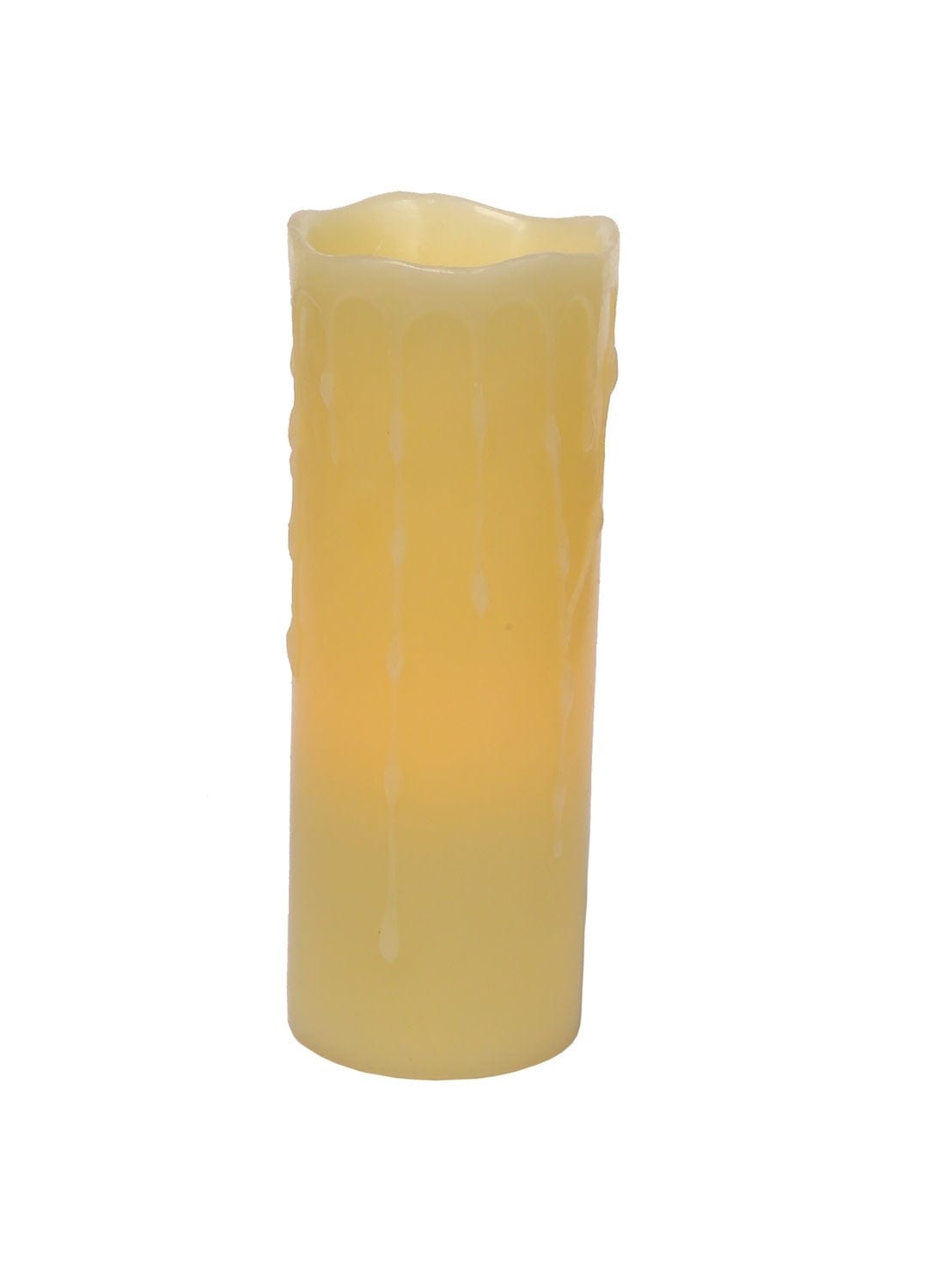 LED Wax dripping Pillar Candle