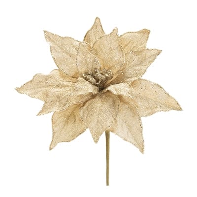 Poinsettia Stem 21”H Polyester