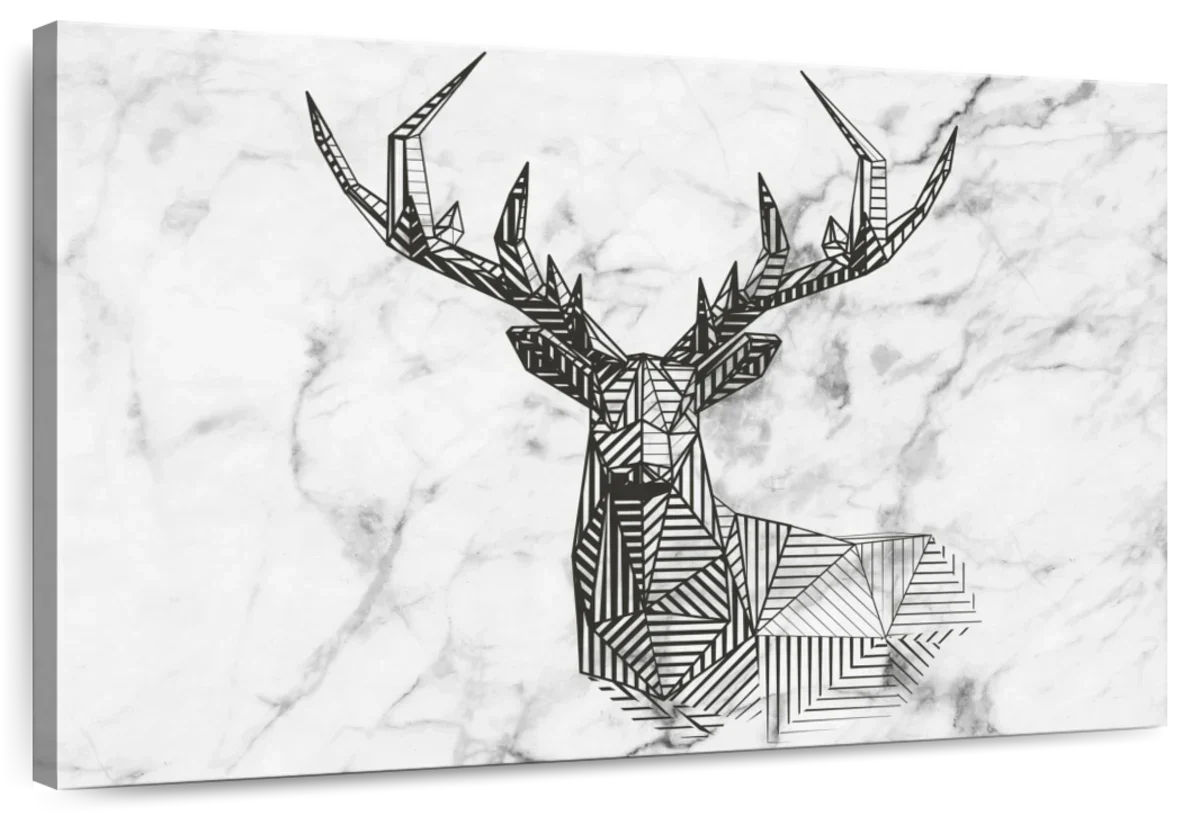 Geometric Stag Wall Art