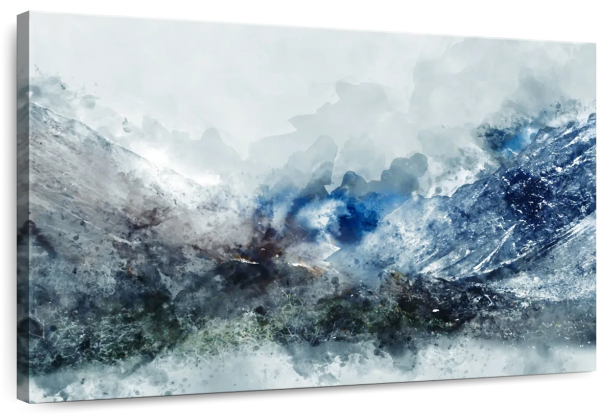 Ice Landscape Abstract Wall Art