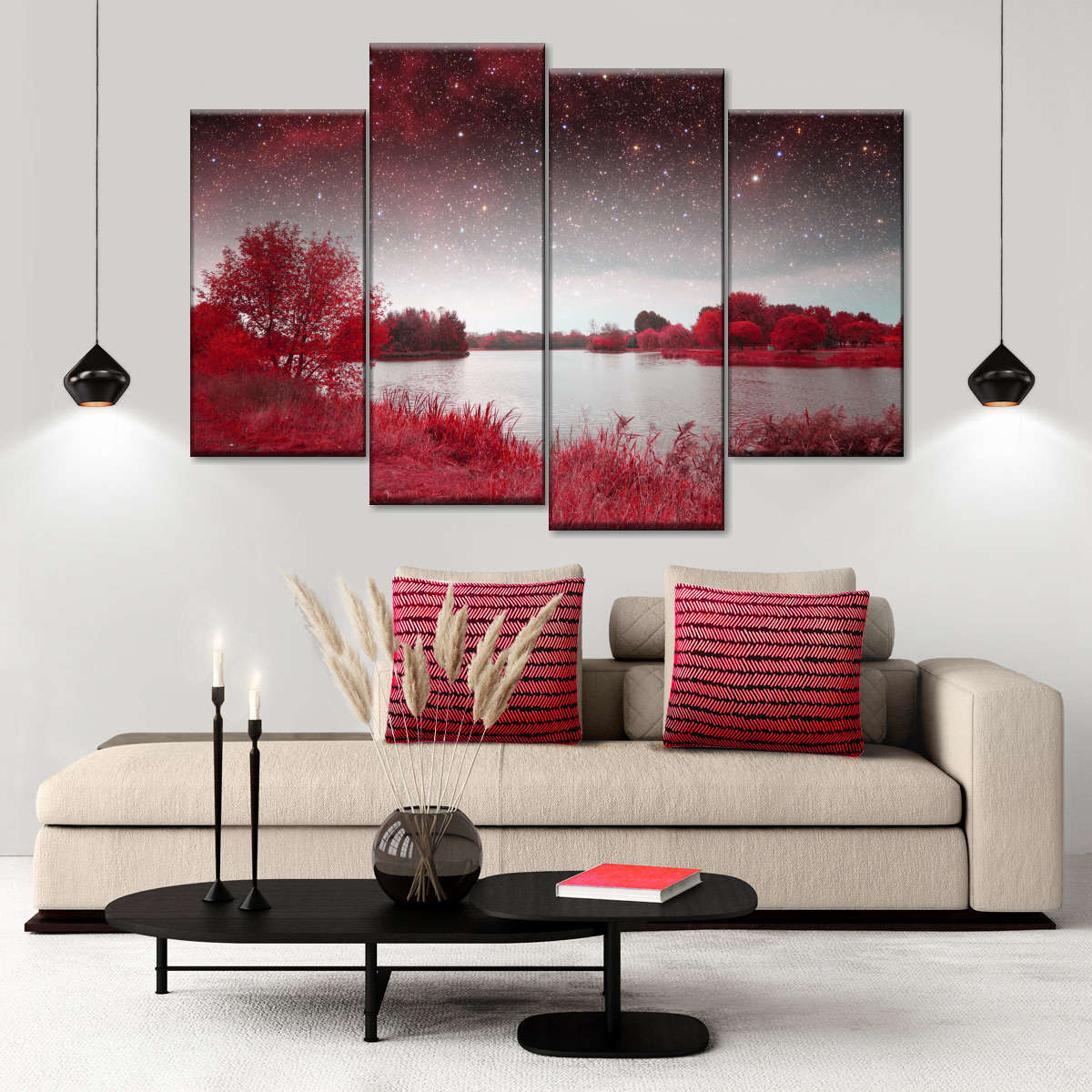 Red Mystical Spring Wall Art