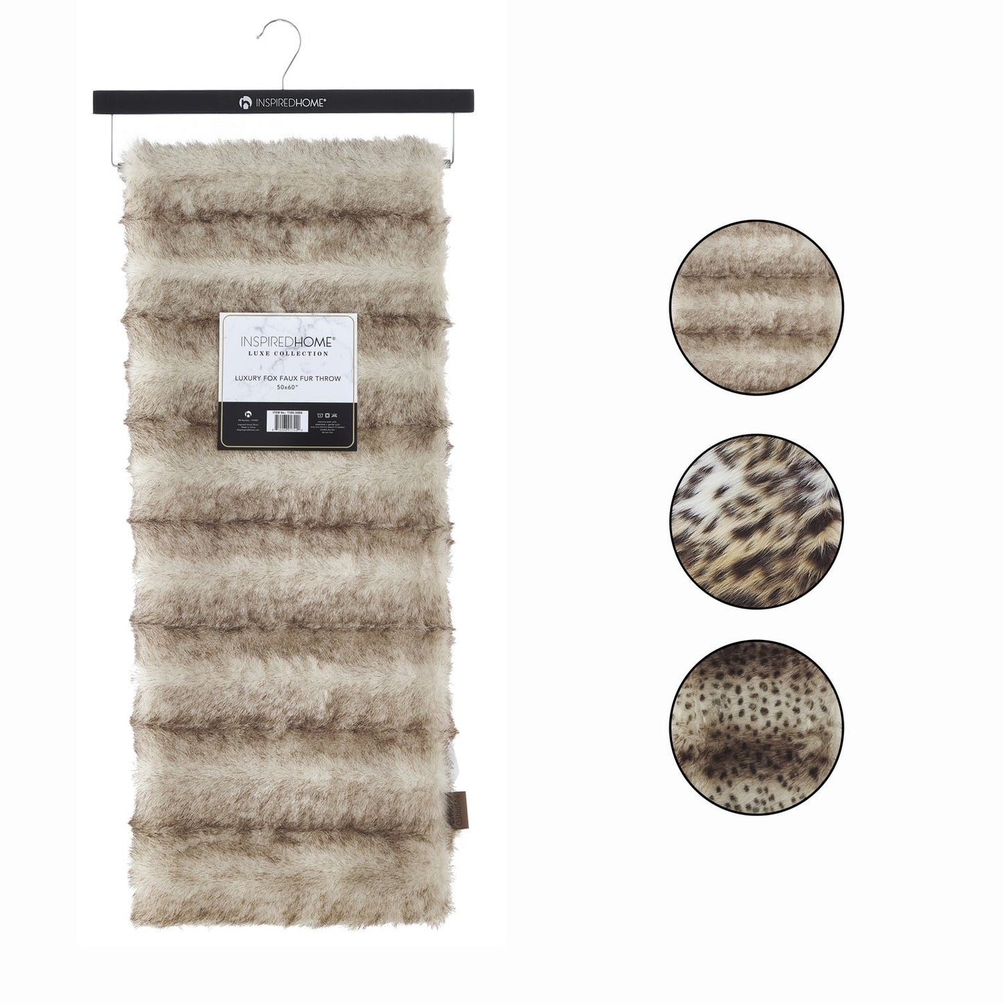 Animal Print Knit Throw