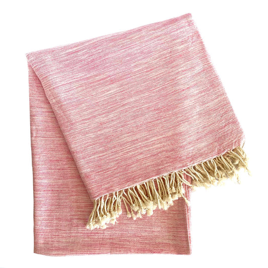 Yalova Ultra Soft Marbled Blanket Throw Pink