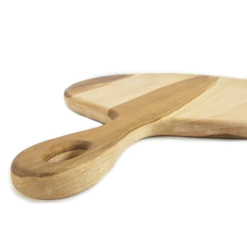 Teak Large Round Charcuterie Board with Handle