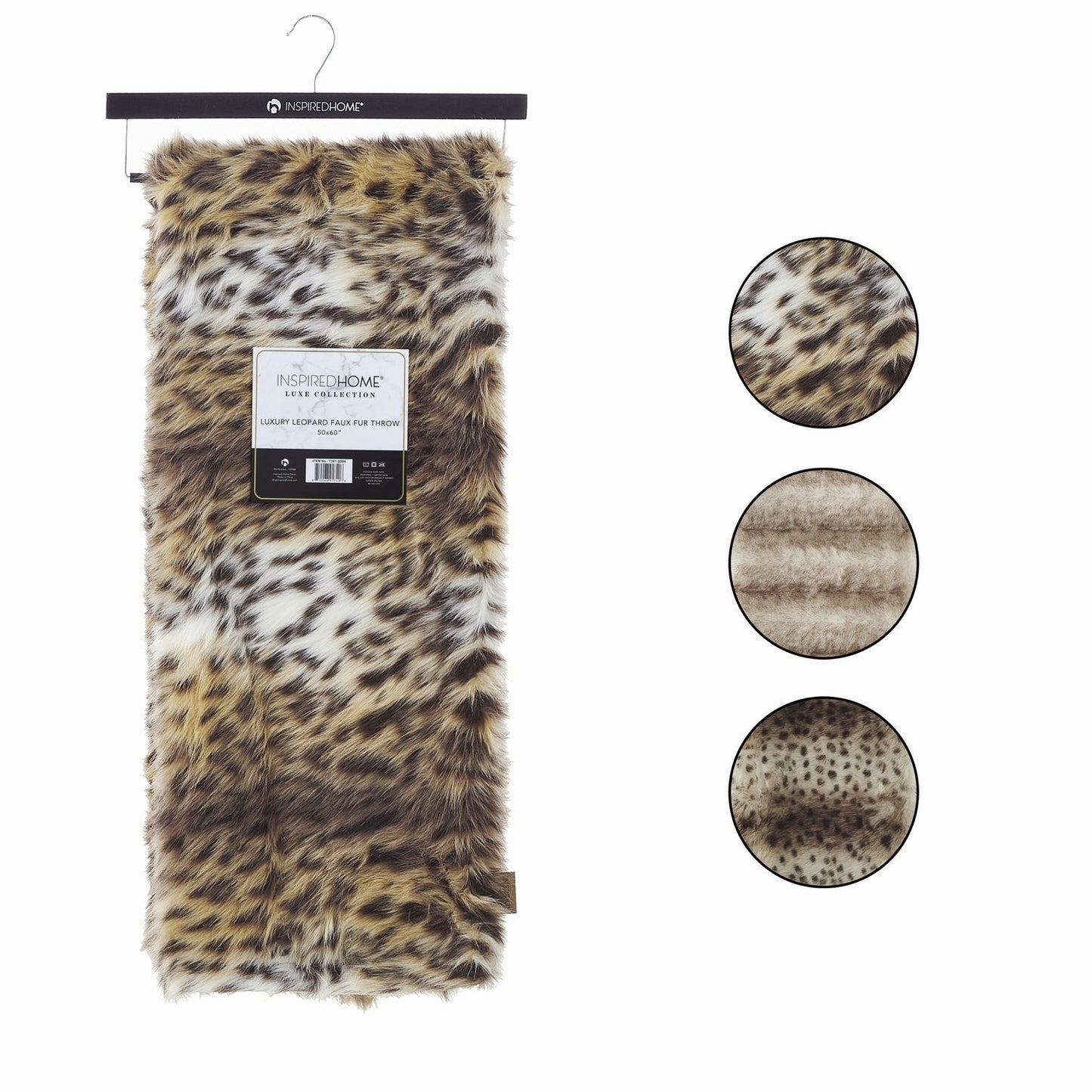 Animal Print Knit Throw