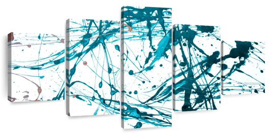 Teal Abstract Wall Art