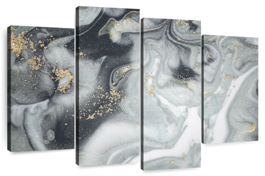 Swirly Fluid Abstract Wall Art