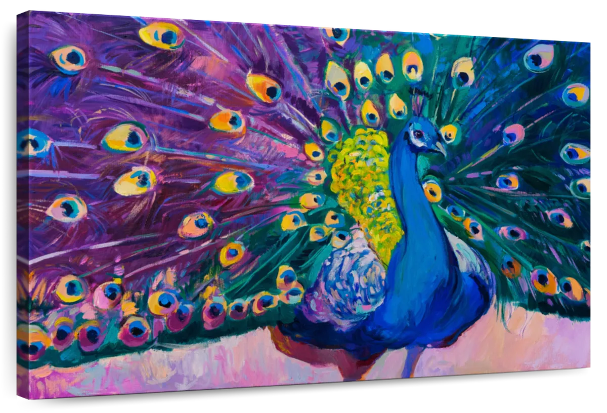 Dazzling Peacock Wall Art