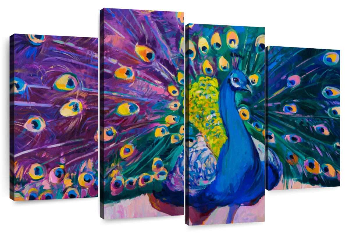 Dazzling Peacock Wall Art