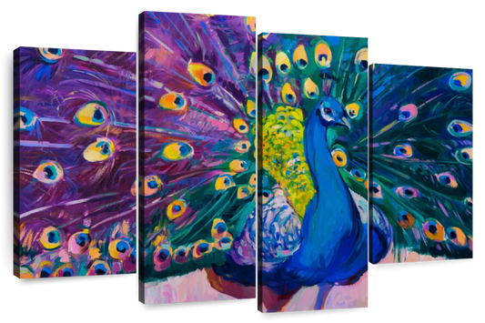 Dazzling Peacock Wall Art