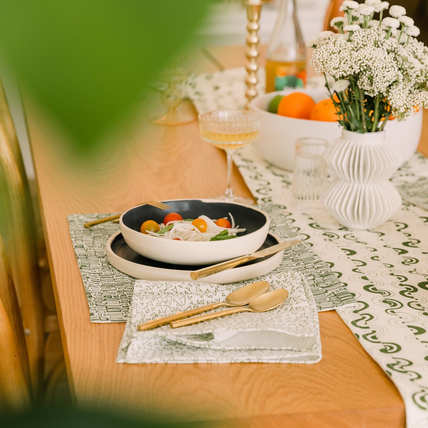 Basilone in Cereus - Pair of Napkins