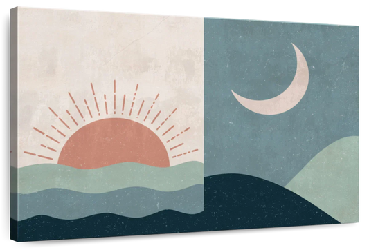 Boho Sunrise And Sunset II Wall Art