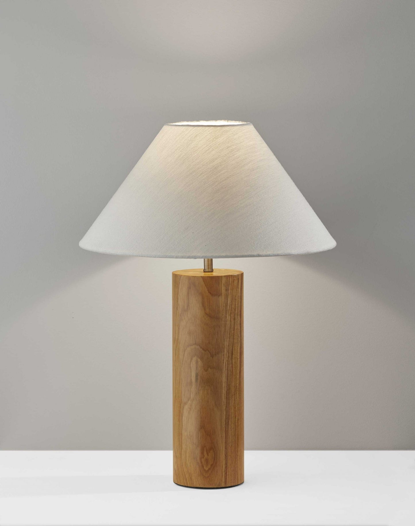 Canopy Black Wood Block Table Lamp