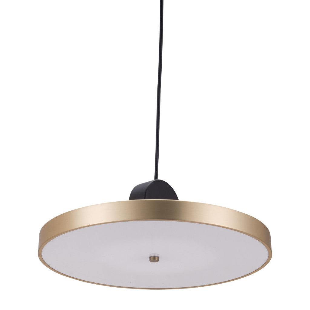 Gold Shaded Metal LED Dimmable Ceiling Light