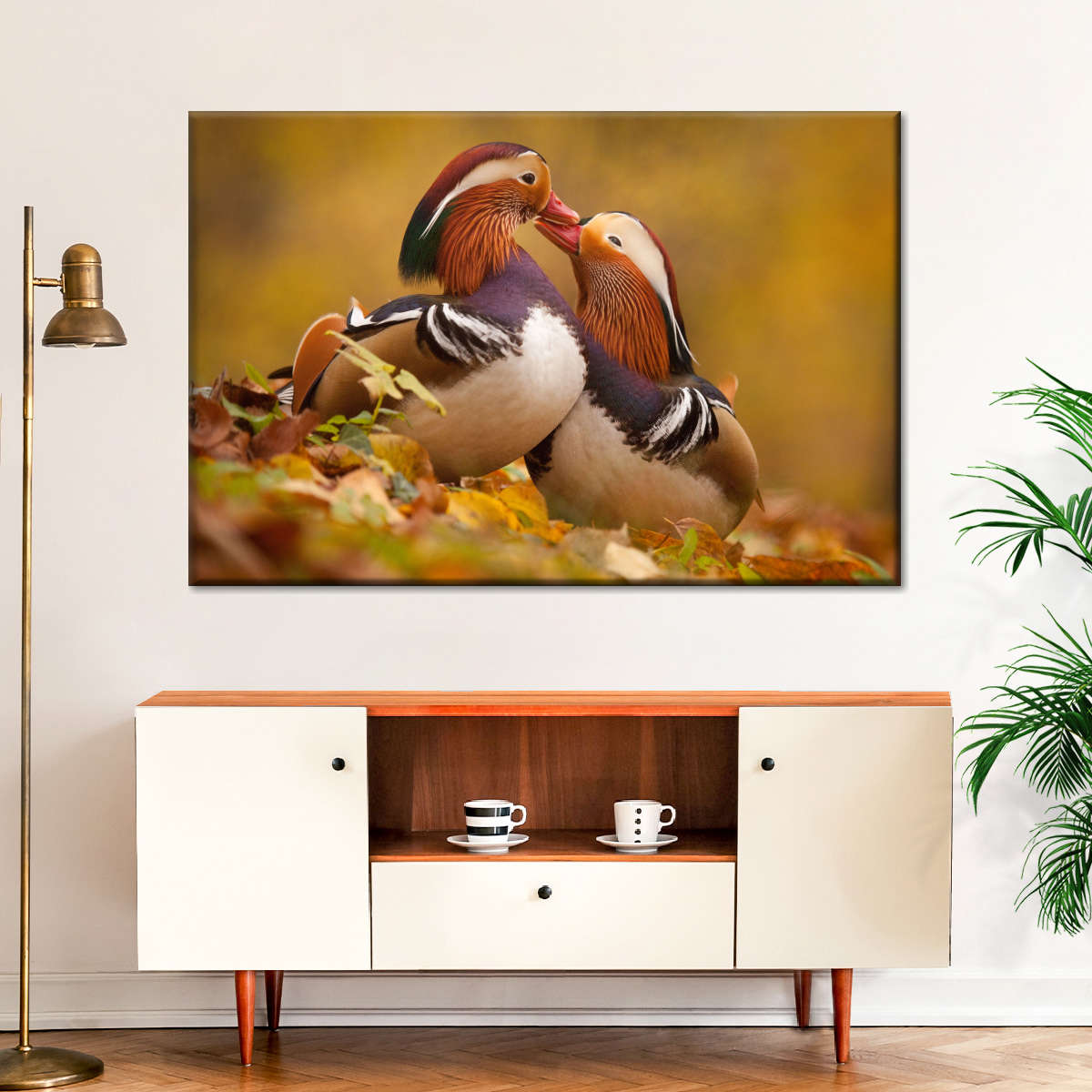 Loving Mandarin Ducks Wall Art