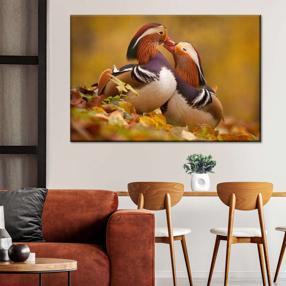 Loving Mandarin Ducks Wall Art