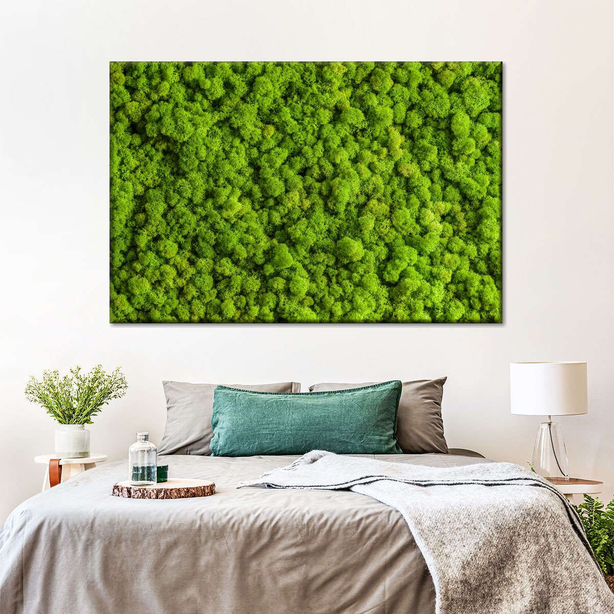 Green Reindeer Moss Wall Art