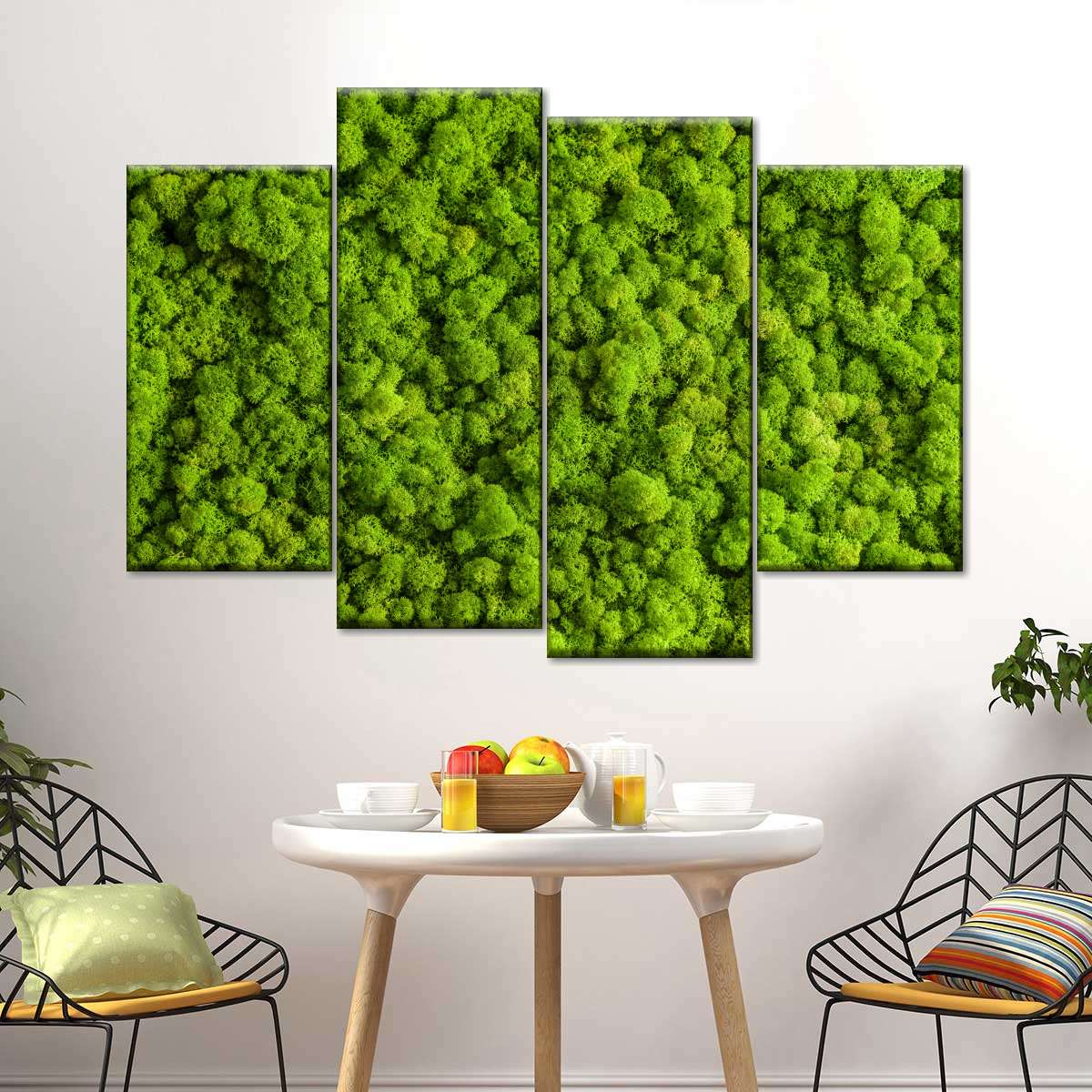 Green Reindeer Moss Wall Art