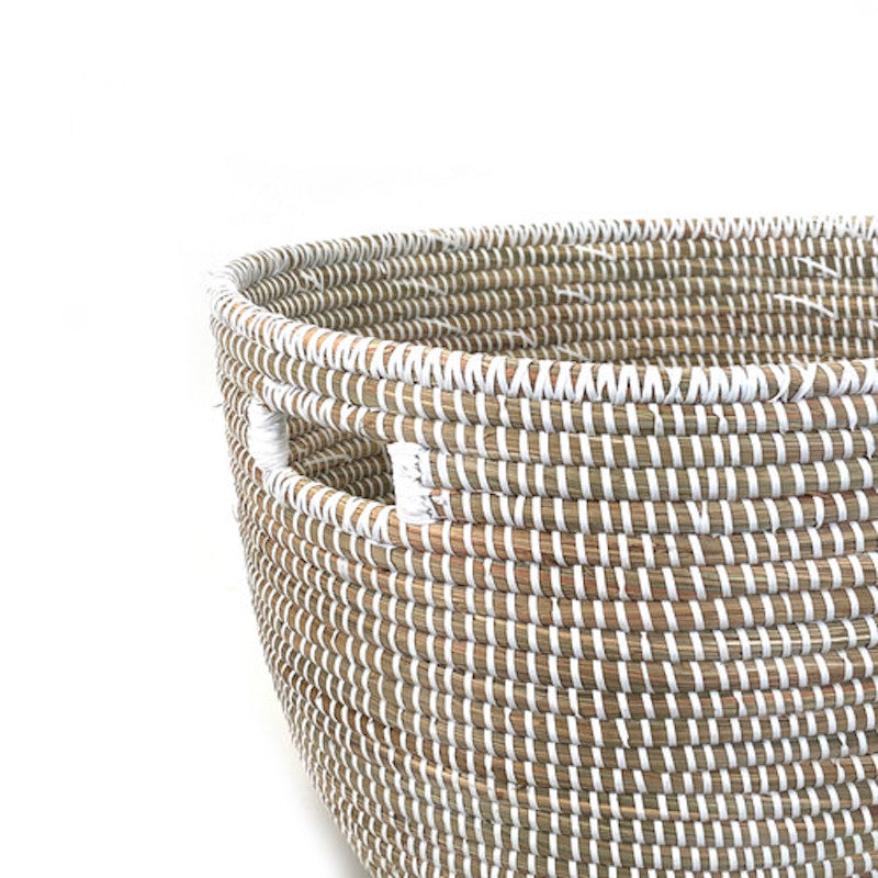 White Oval Basket