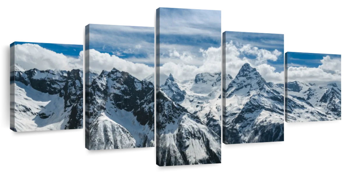 Snow Mountain Peaks Wall Art