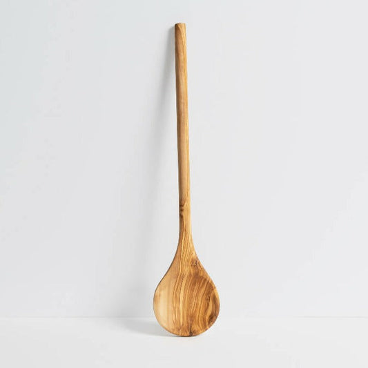 Round Olive Wood Cooking Spoon