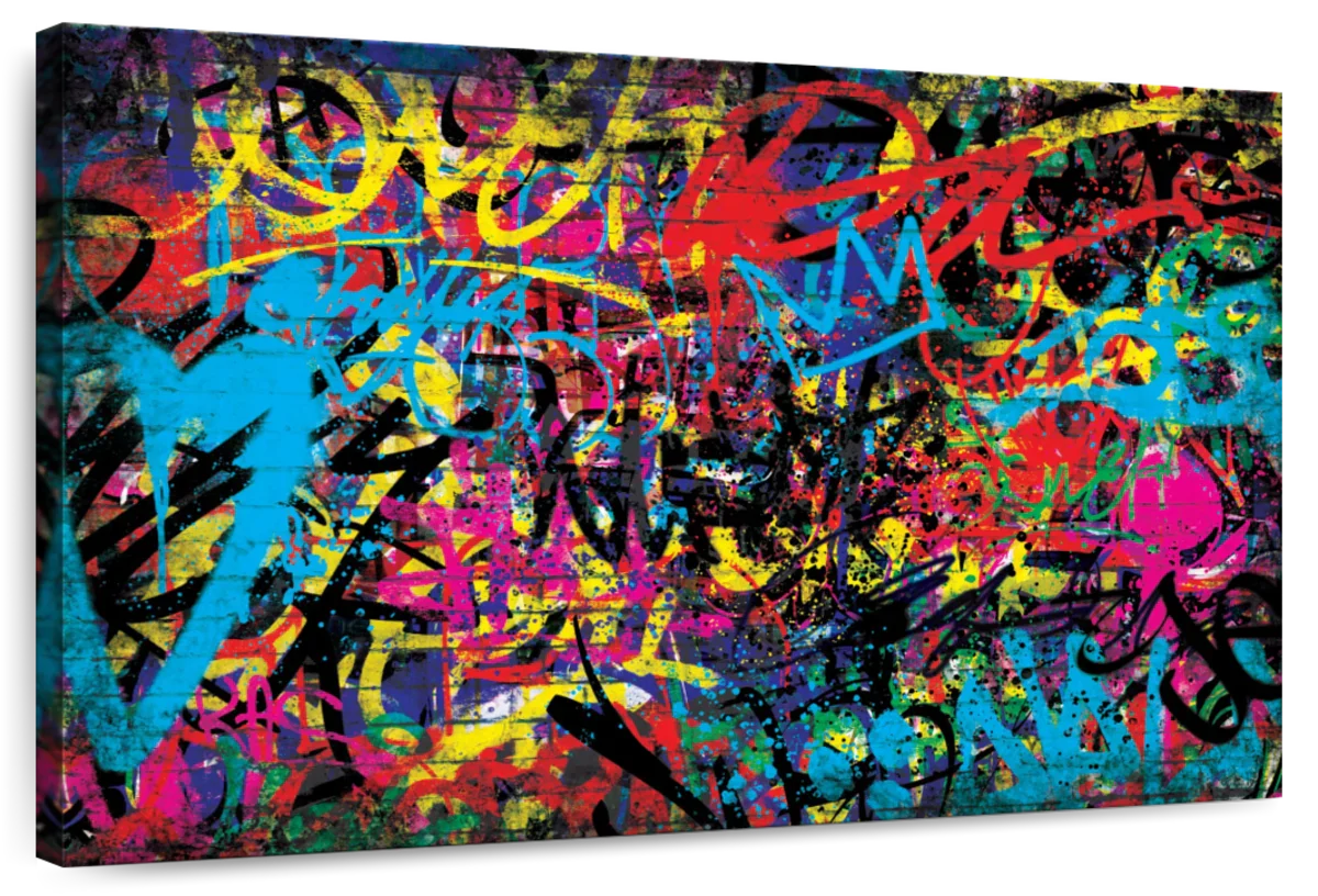 Abstract Graffiti Wall Art