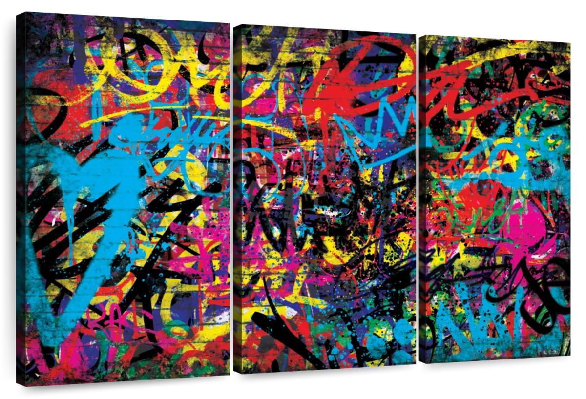 Abstract Graffiti Wall Art