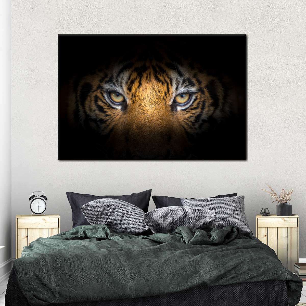 Fierce Eyes Tiger Wall Art