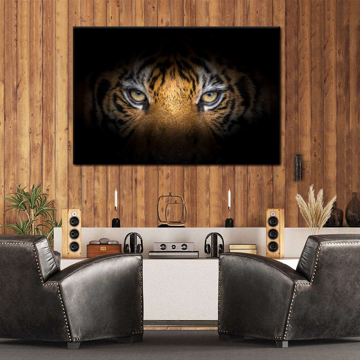 Fierce Eyes Tiger Wall Art