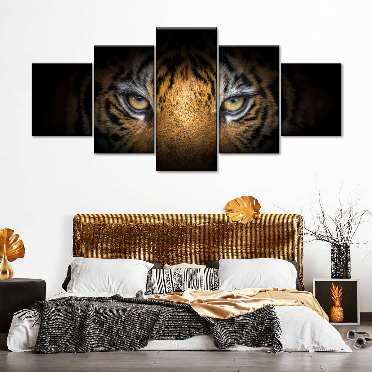 Fierce Eyes Tiger Wall Art