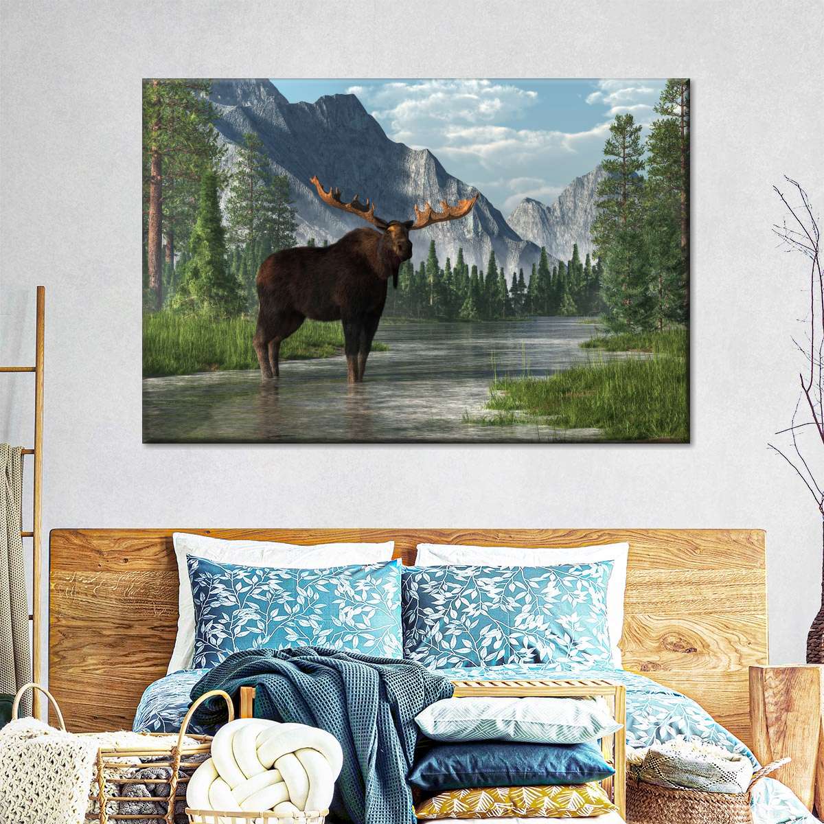 Bull Moose Habitat Wall Art