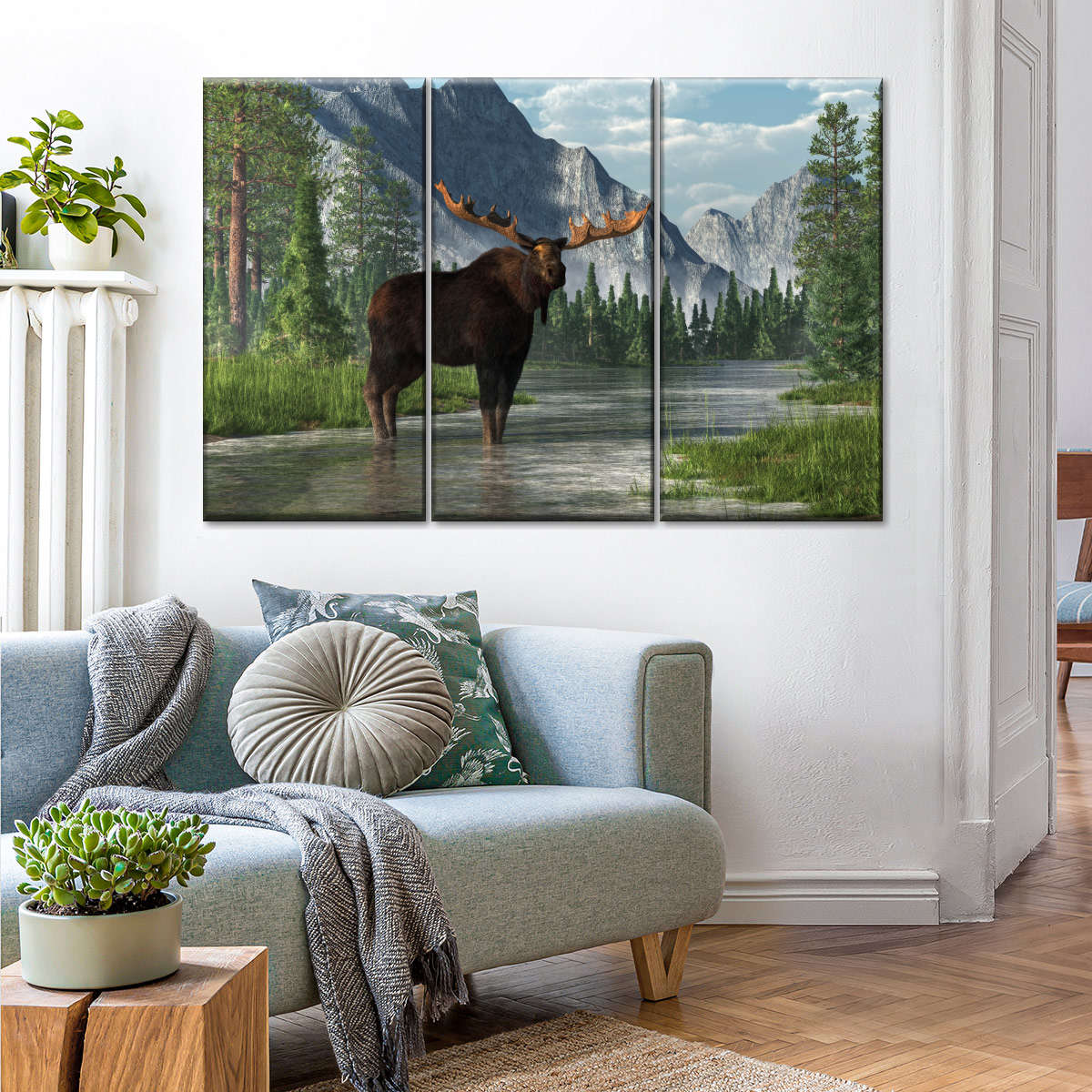 Bull Moose Habitat Wall Art