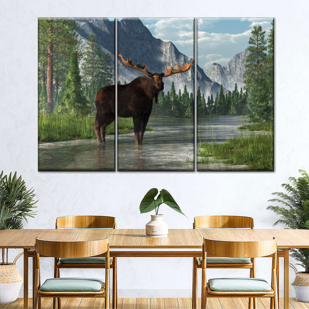 Bull Moose Habitat Wall Art