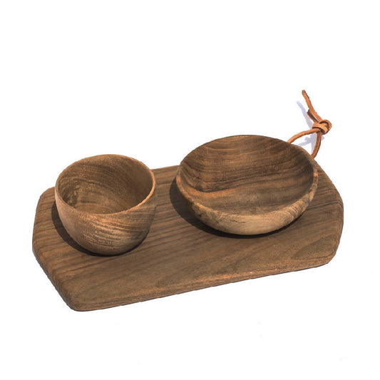 Rectangular Cutting Board & Bowls