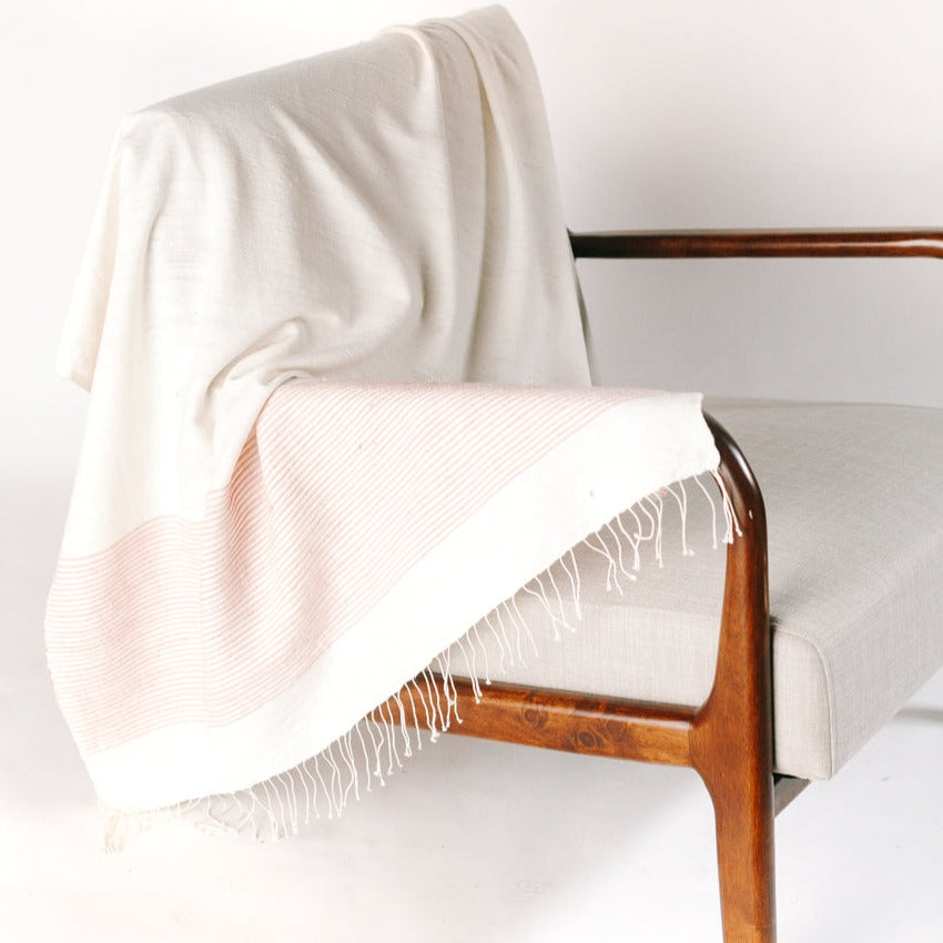 Riviera Throw - Blush