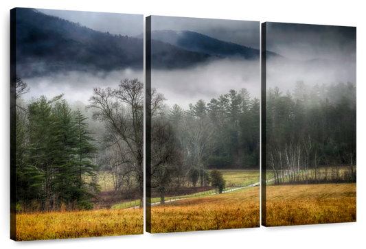 Cades Cove Fields Mist Wall Art