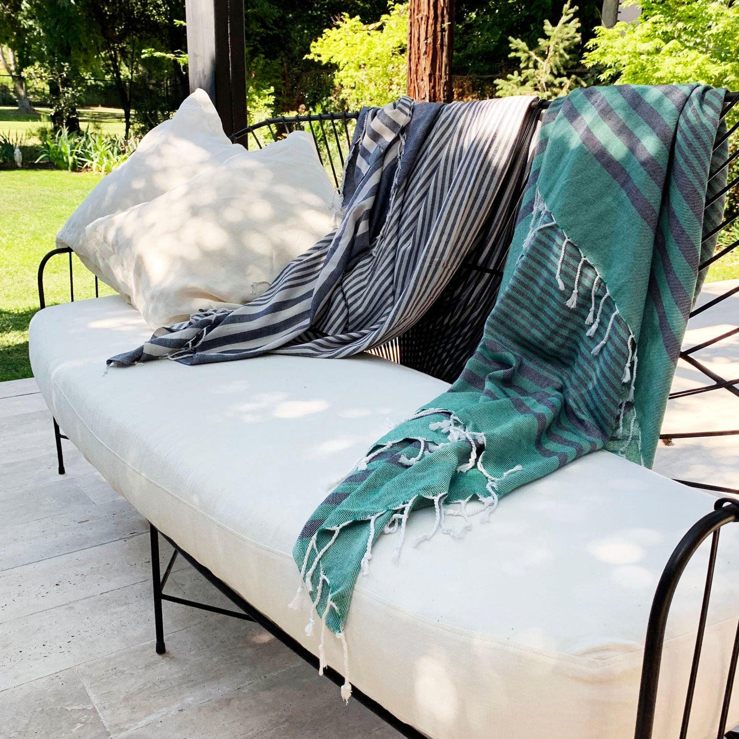 Fethiye Blanket Throw - Green