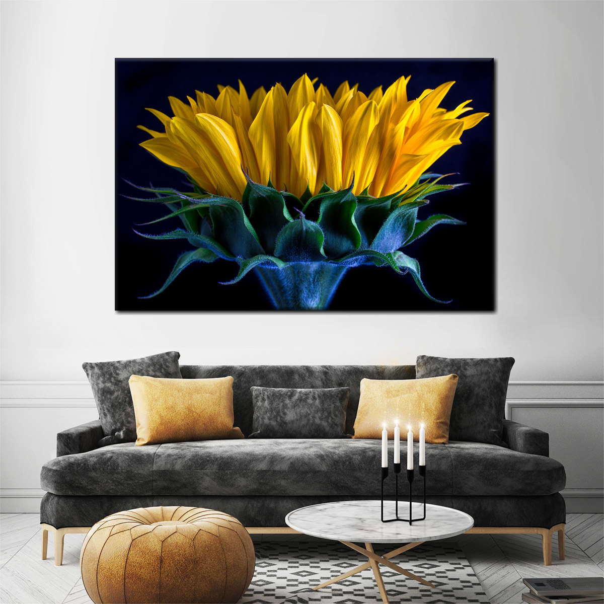 Sunflower Side View Wall Art