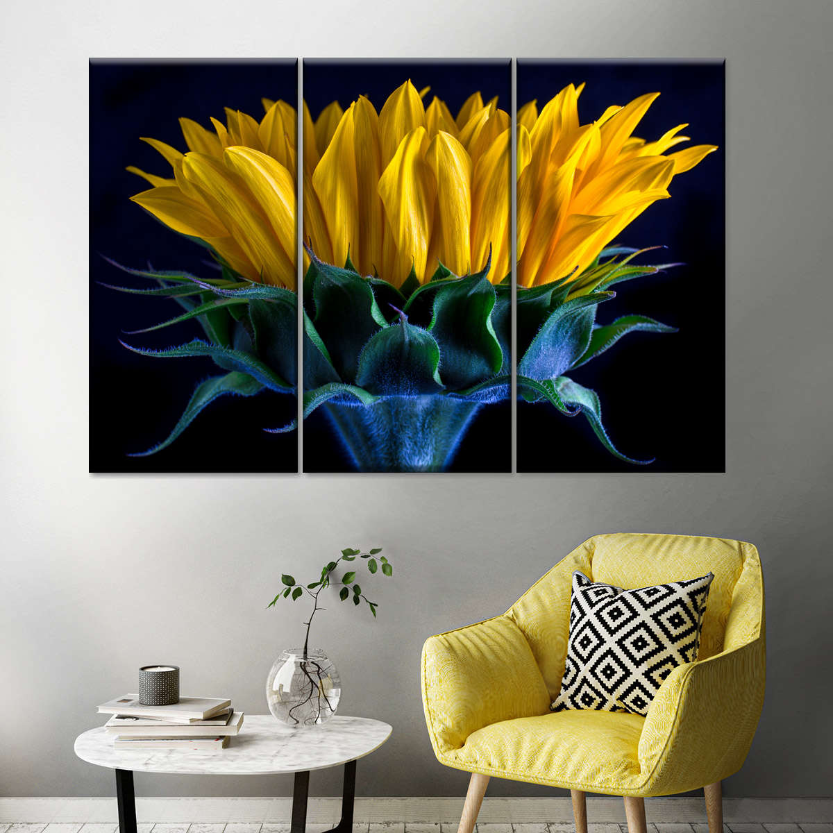 Sunflower Side View Wall Art