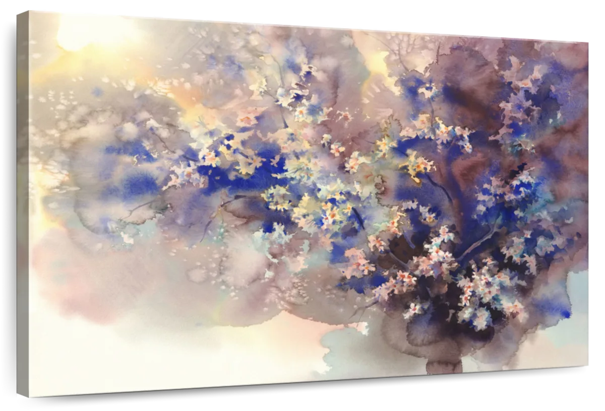 Cherry Floral Abstract Wall Art
