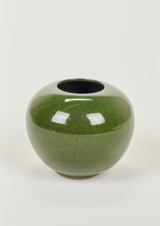 Bob Dinetz Flower Bowl Vase in Artificial Turf Glaze - 6"