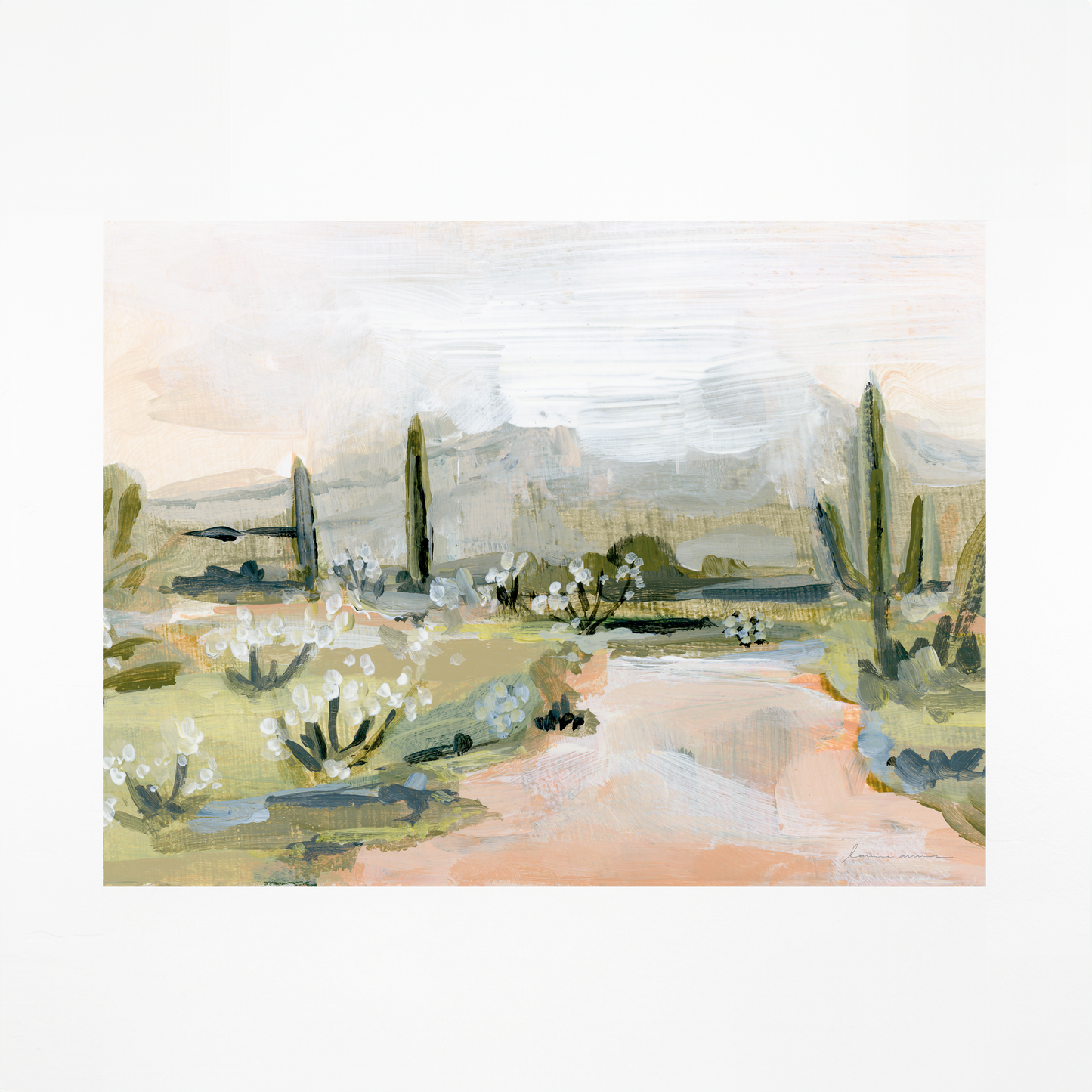 "Desert Rain" Art Print