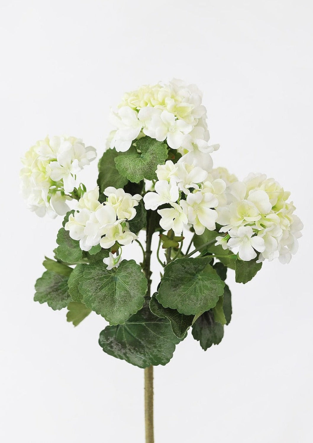 Outdoor Artificial Flowers | Water Resistant Outdoor Geranium Bush - 18"