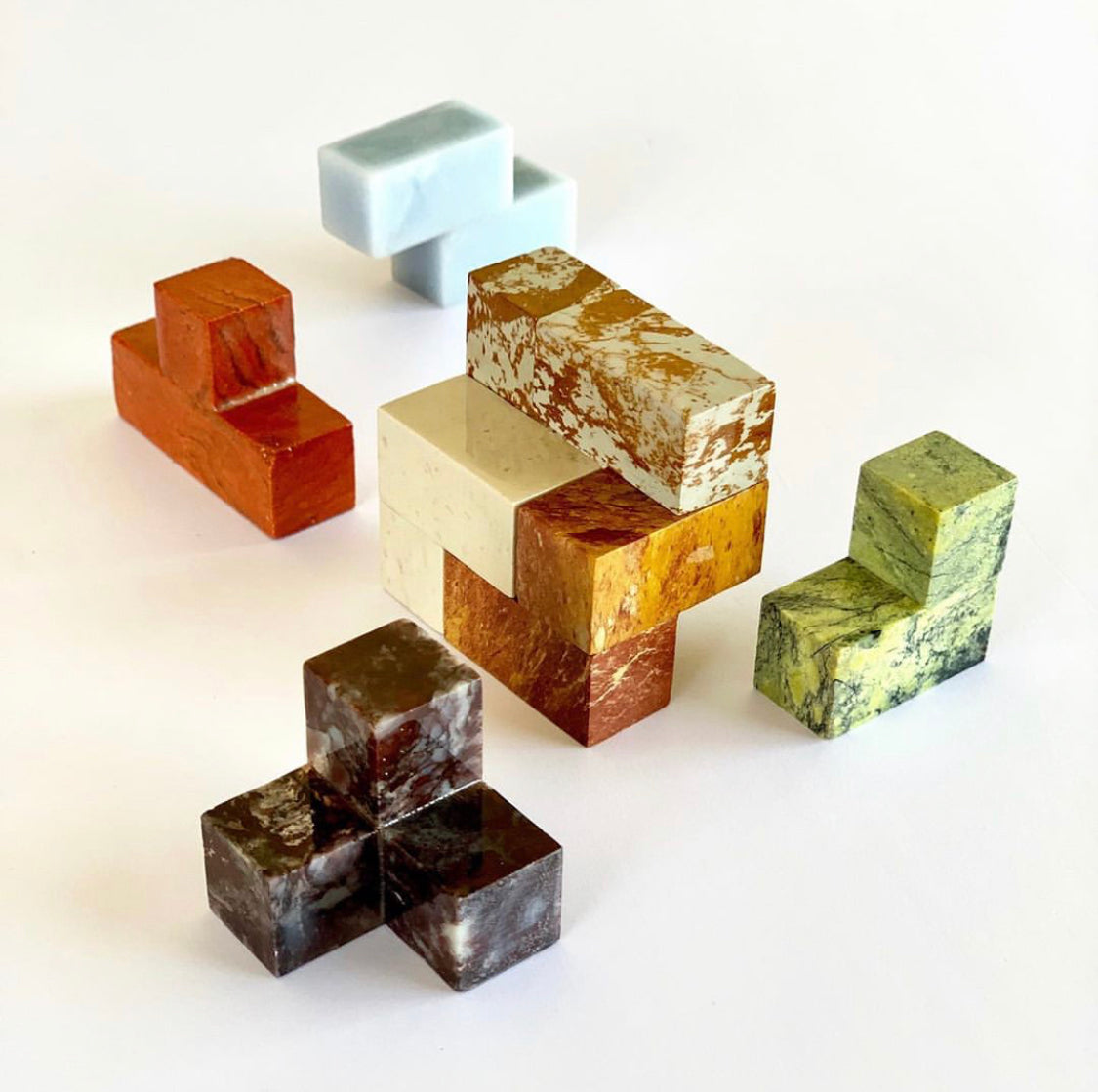 Gemstone Soma Cube Puzzle