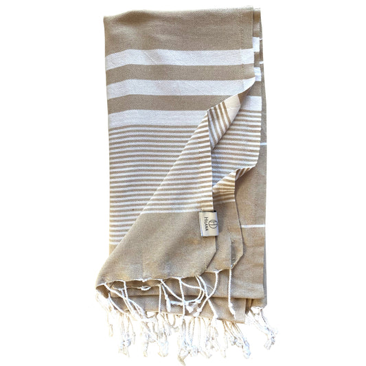 Martinica Hand-loomed Sustainable Turkish Towel - Beige